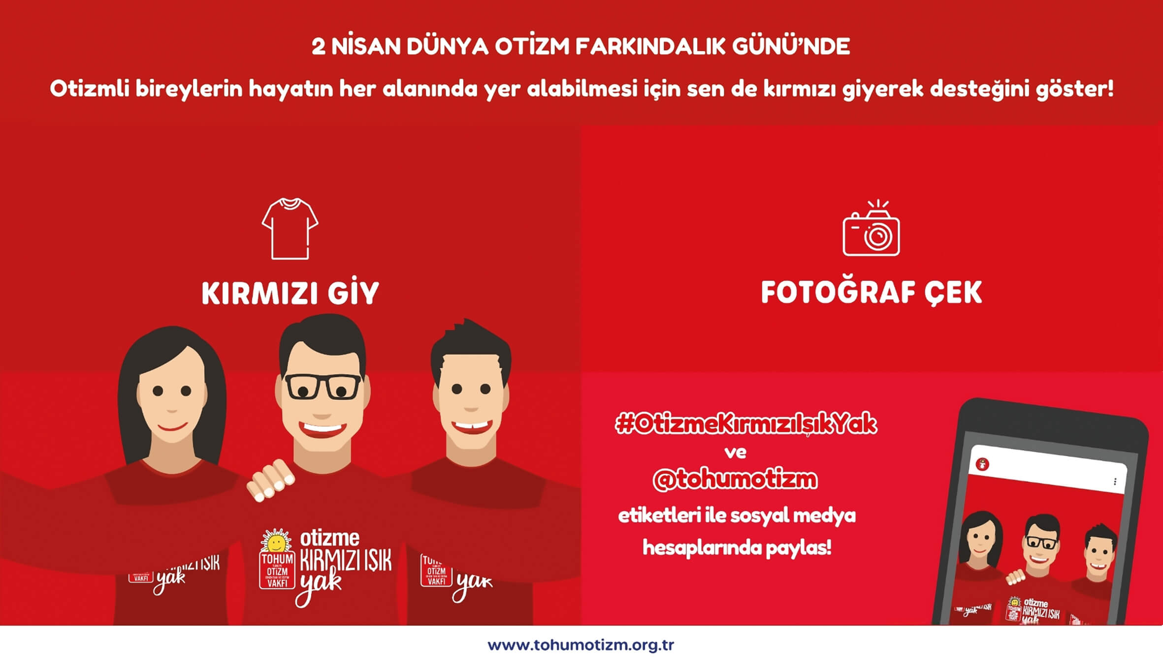 “Otizme kırmızı ışık yak!”